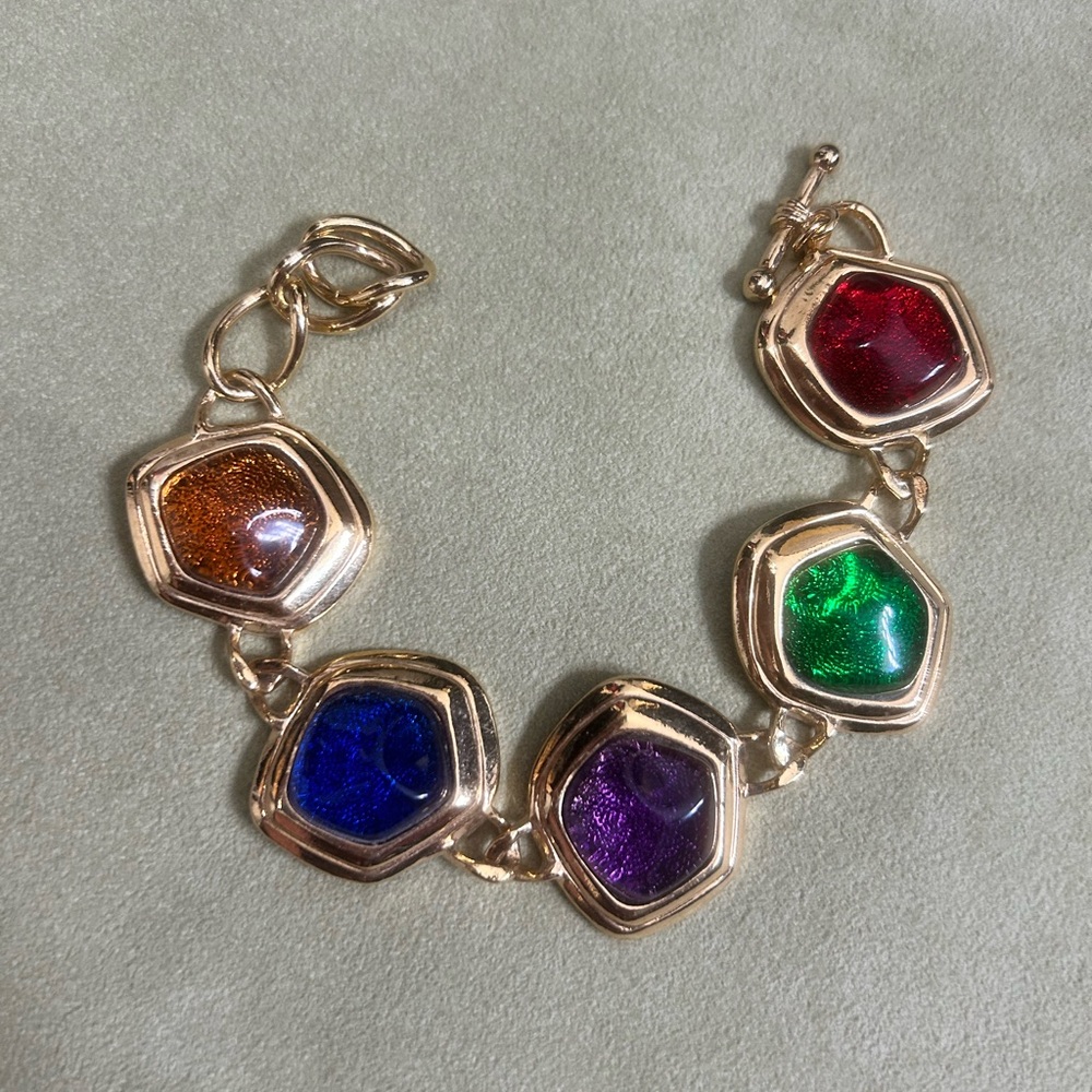 Kenneth J. Lane Collection Vintage Lucite Avon Bracelet 90s Retired Piece